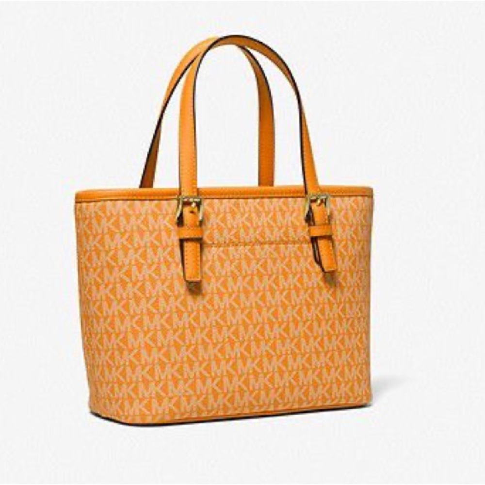 MICHAEL KORS GIFT BOX Jet Set Logo Tote handbag Bag crossbody HONEYCOMB orange